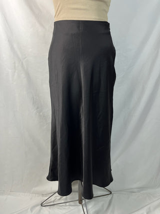 Black Satin Skirt