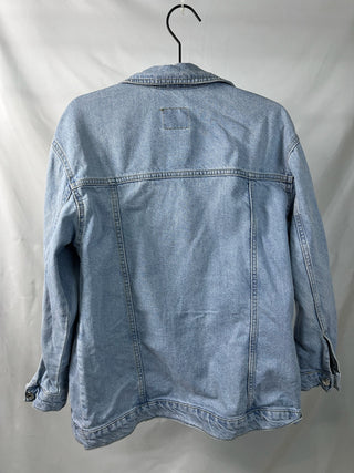 Oversized Light Wash Denim Jacket