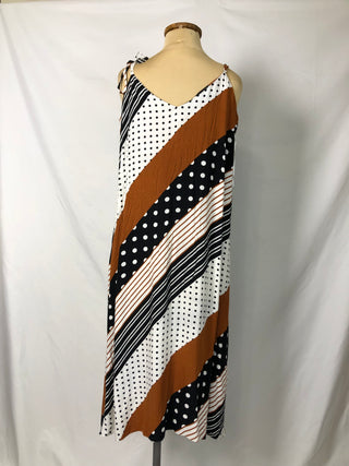 Diagonal Pattern Dress