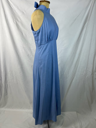 Sky Halter Neck Maxi Dress