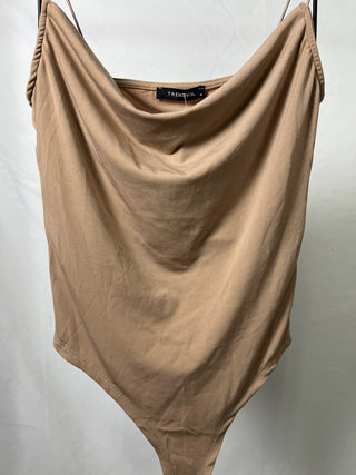 Draped Basic Cami Bodysuit