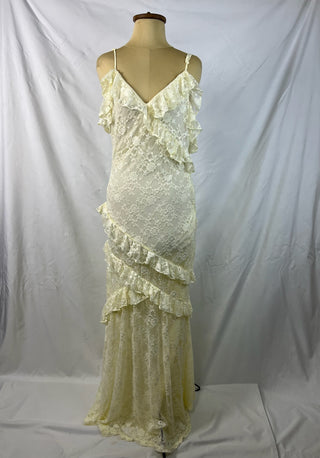 Lace Ruffle Maxi Dress