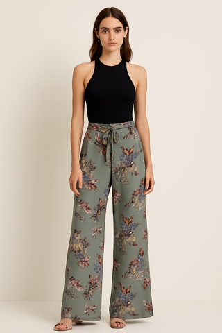 Floral Straight Pants