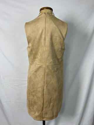 Sleeveless Suede Dress