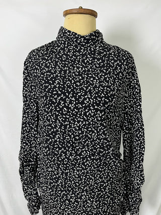 Speckled High-Neck Dress