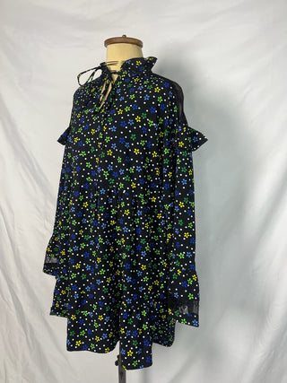 Floral Back-Lace Dress