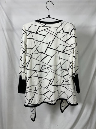 Geometric Layered Cardigan