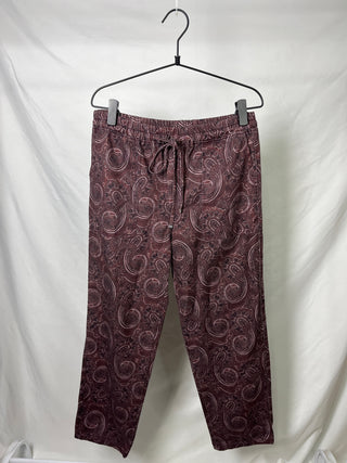 Paisley-Print Pants