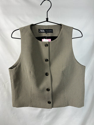 Vintage Check Vest