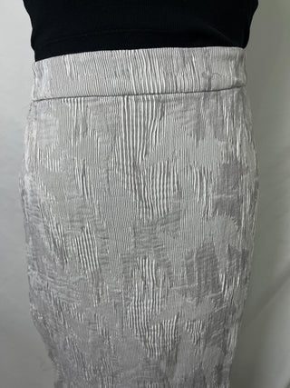 Textured Straight Skirt
