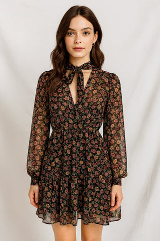 Chiffon Floral Dress