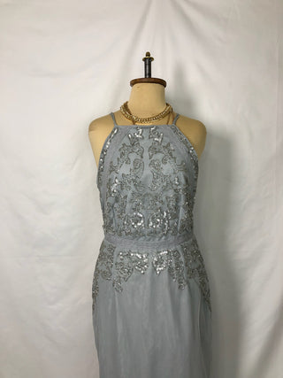 Halter Silver Shine Dress