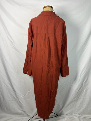 Rust Textured Dress
