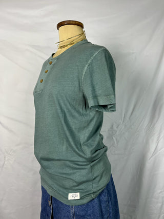 Sage Button-Up Tee