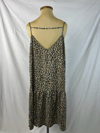 Leopard Print Swing Cami Dress