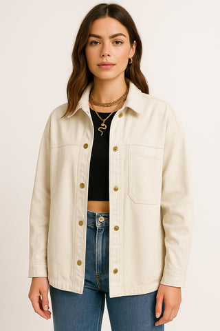 Cream Denim Energy Jacket