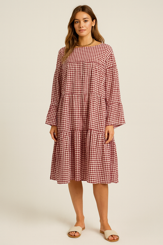 Cherry Gingham Dress