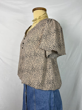 Flirty Leopard Blouse