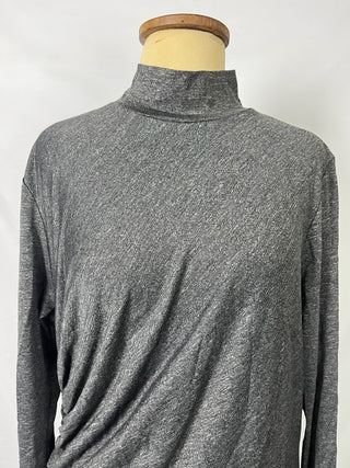 Extra Ruched Turtleneck Dress