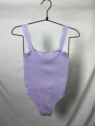 Lilac Ribbed Bodysuit