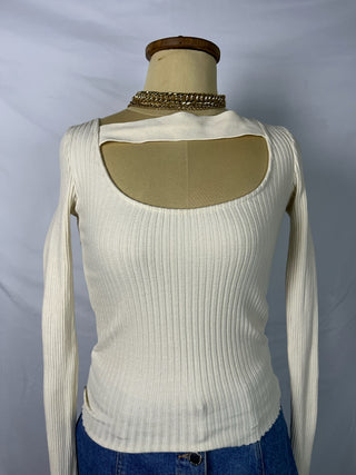 Cutout Knit Top