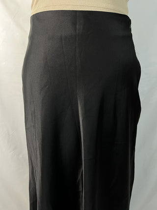 Black Satin Skirt