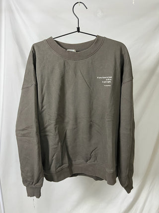 Greyish Oversized Crewneck