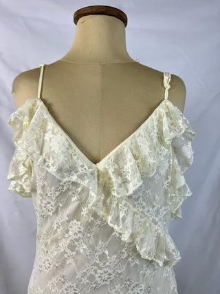 Lace Ruffle Maxi Dress