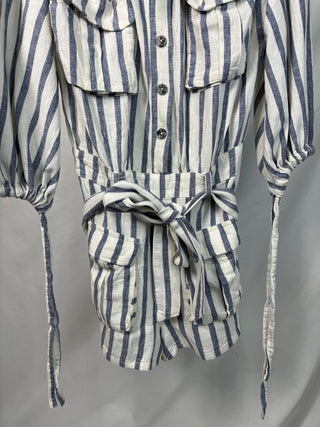 Striped Off shoulder Jumper