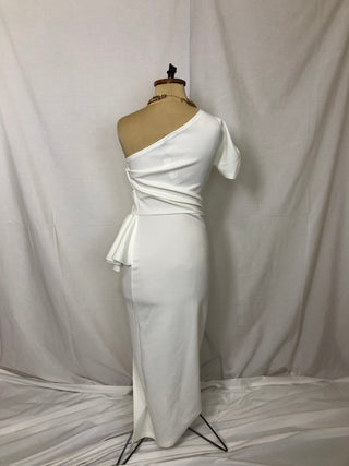 Half Sleeve One Shoulder Dress