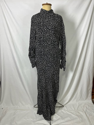 Speckled High-Neck Dress