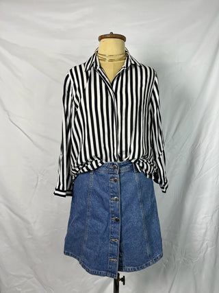 Bold Moves Striped Button-Up