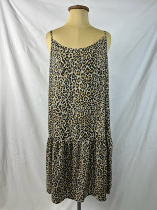 Leopard Print Swing Cami Dress