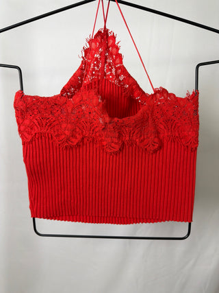 Spaghetti Lace Croptop