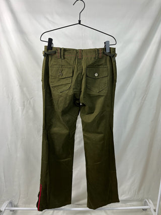 Olive Zip-Hem Pants