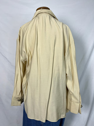 Soft Cream Button-Up