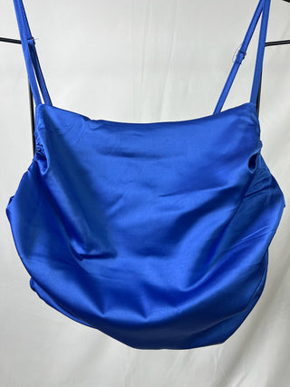 Electric Blue Ruched Croptop