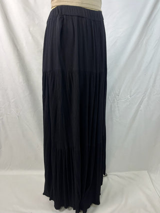 Black Tiered Maxi Skirt
