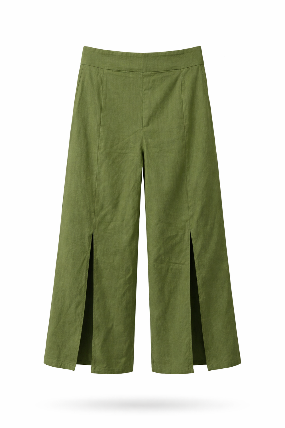 Elephant-Leg Slit Pants