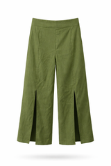 Elephant-Leg Slit Pants
