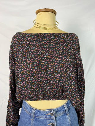 Y2K Mini Floral Blouse