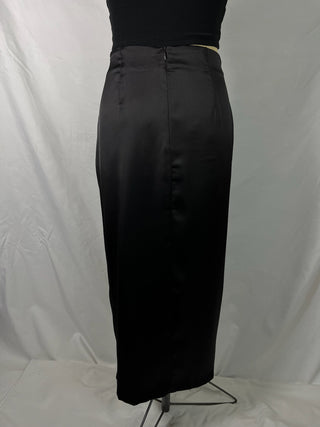 Satin Column Skirt