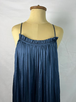 Pleated Slip Maxi Dress