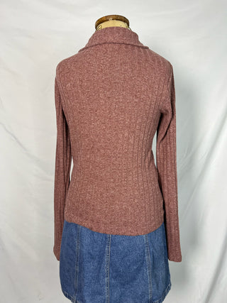 Chill Girl Ribbed Button-Up