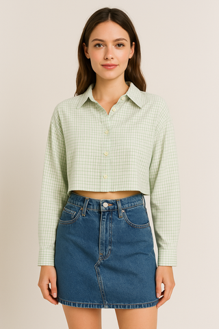 Mini Checkered Blouse