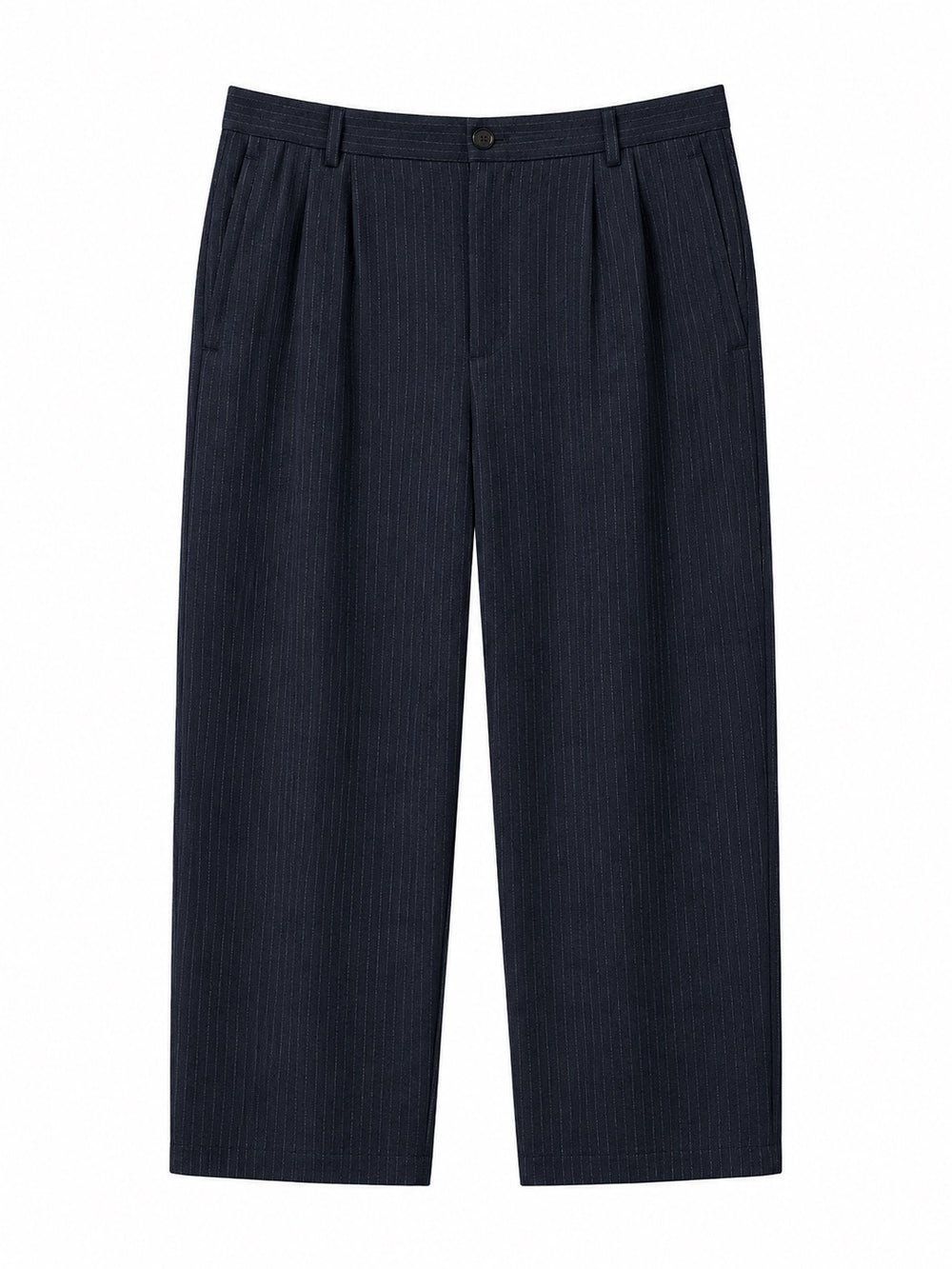 Navy Pine-stripe Pants