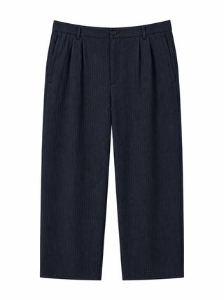 Navy Pine-stripe Pants
