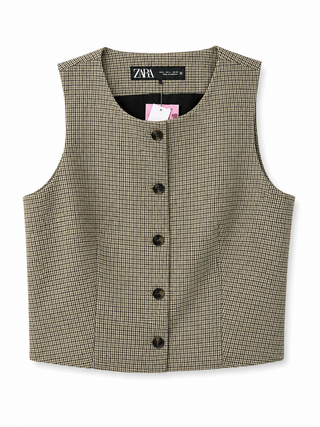 Vintage Check Vest