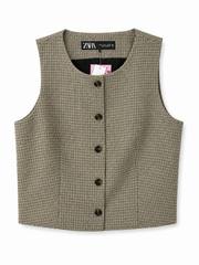 Vintage Check Vest