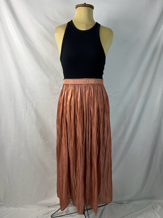 Rusty Pleated Skirt